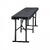 VivaTechnix Banca pliabila 1830x307x430 mm, HDPE si Otel, pentru gradina sau catering, Negru
