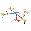 VivaTechnix Balansoar pentru copii, 4 locuri, Otel, Rotatie 360 grade, Capacitate max. 180 kg, 1900 x 1900 x 660 mm