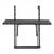 VivaTechnix Masa suspendata, pliabila, pentru balcon, Otel Inoxidabil, max 25 kg, 610 x 530 x 590 mm, Negru