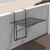 VivaTechnix Masa suspendata, pliabila, pentru balcon, Otel Inoxidabil, max 25 kg, 610 x 530 x 590 mm, Negru