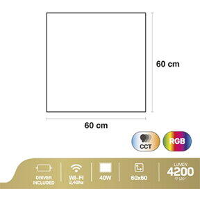 PANOU LED RGB CCT SMART WI-FI