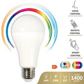 BEC LED E27 A65 RGB CCT SMART WI-FI 14W