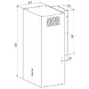 Hota Akpo WK-12 Carmen white semi-matt T800 linear LED cooker hood