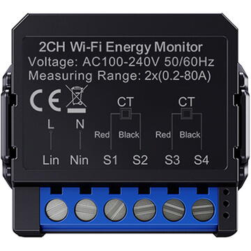 Releu inteligent Avatto WPM16-2 smart bi-directional energy meter