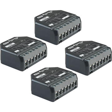 Releu inteligent Set of 4 Shelly 2PM Gen4 Zigbee/Matter Controllers