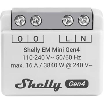 Releu inteligent Energy meter Shelly EM Mini Gen4 WiFi/Matter