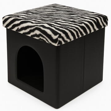 RPX-TAB TABURET PLIABIL CULCUS ANIMALE - 38X38X38CM / ZEBRAT