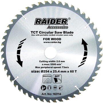 Raider Disc circular 25460T25.4mm RD-SB14