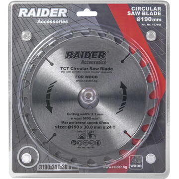 Raider Disc pentru fierastrau circular 1902430mm