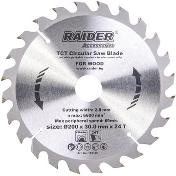 Raider Disc pentru fierastrau circular 2002430mm