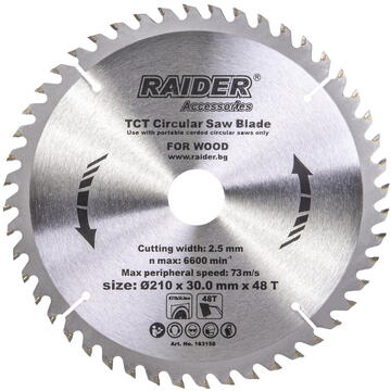 Raider Disc pentru fierastrau circular 2104830mm