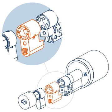 Yala Inteligenta Netatmo Extensie pentru incuietoare 45 mm Argintiu