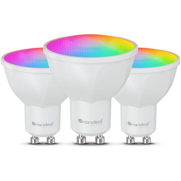 Nanoleaf Essentials Matter Wi-Fi GU10 Smart Bulb 3 Pack