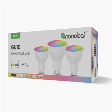 Nanoleaf Essentials Matter Wi-Fi GU10 Smart Bulb 3 Pack