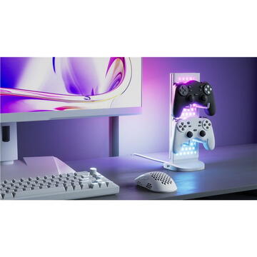 Nanoleaf Pegboard Desk Dock, white