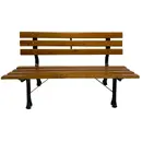 Heinner Banca  , lemn/otel, 120x57x70 cm, Maro/Negru