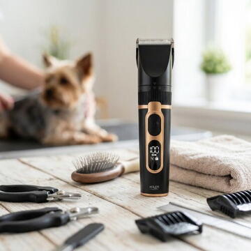 Adler Pet Hair Clipper - Professional Grooming Kit - IPX6 - LED Display