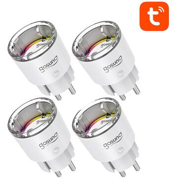 Releu inteligent Inteligentne gniazdko WiFi Gosund EP2, 4 sztuki (czteropak) 10A Tuya