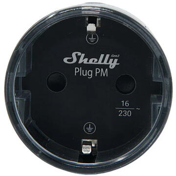 Releu inteligent Smart Plug 13A Shelly Plug M Gen3 Matter black