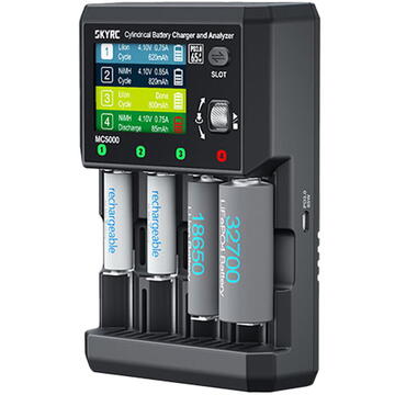SkyRC MC5000 Cylindrical Battery Charger and Analyzer