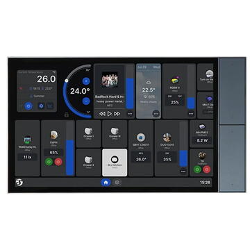 Releu inteligent Shelly Wall Display XL Negru – Panou tactil smart 10.1″ pentru control central al casei