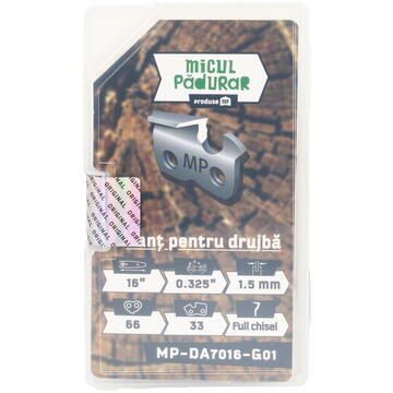 Lant Micul Padurar, 16'' .325'' 1.5mm 66P 33D full-chisel