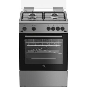 Aragaz Beko FBGT62110DXO, 4 arzatoare, Gaz, 60 cm, Inox
