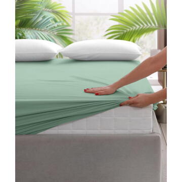 Heinner CEARCEAF PAT CU ELASTIC 160X200 CM VERDE