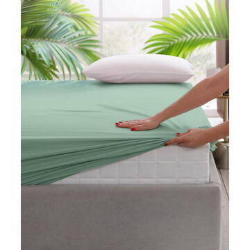 Heinner CEARCEAF PAT CU ELASTIC 140X200 CM VERDE