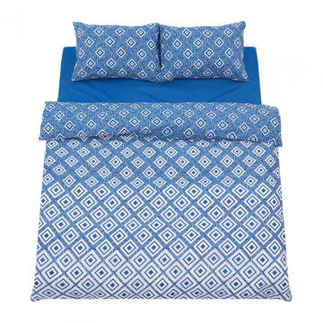 Heinner Lenjerie dubla 100% bumbac 4 piese, Blu