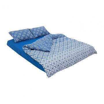 Heinner Lenjerie dubla 100% bumbac 4 piese, Blu