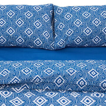 Heinner Lenjerie dubla 100% bumbac 4 piese, Blu