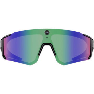 Colmi V06 AI Black Sports Sunglasses (with Blue Lenses)