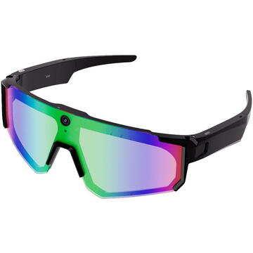 Colmi V06 AI Black Sports Sunglasses (with Blue Lenses)