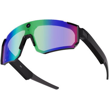 Colmi V06 AI Black Sports Sunglasses (with Blue Lenses)