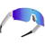 Colmi V06 AI White Sports Sunglasses (with blue lenses)