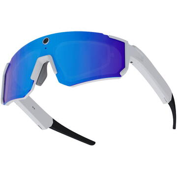 Colmi V06 AI White Sports Sunglasses (with blue lenses)