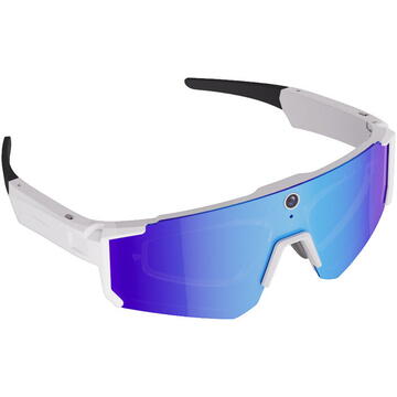 Colmi V06 AI White Sports Sunglasses (with blue lenses)