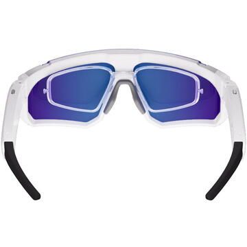 Colmi V06 AI White Sports Sunglasses (with blue lenses)