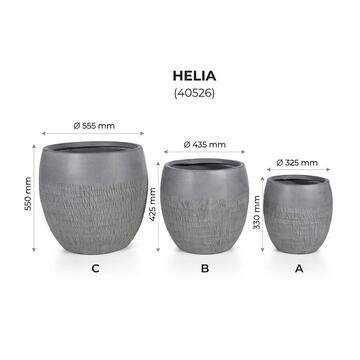 RPX-GHI SET GHIVECE EXTERIOR - HELIA, 3P.