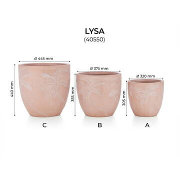 RPX-GHI SET GHIVECE EXTERIOR - LYSA, 3P.