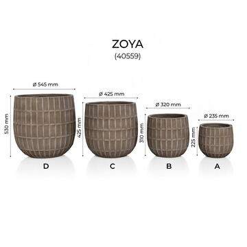 RPX-GHI SET GHIVECE EXTERIOR - ZOYA, 4P.