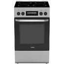 Samus Full electric 4 zone de gatit vitroceramice Timer digital Touch Control Display digital Capacitate cuptor: 59 L Inox