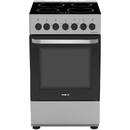 Samus Full Electric 4 zone de gatit vitroceramice Capacitate cuptor: 60 L Timer mecanic Inox