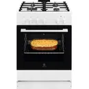Electrolux LKG604014W Aragaz Gaz, 60 cm, 4 arzatoare, 59 L, Alb
