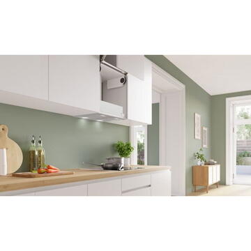 Hota Bosch Serie 4 DHL555BM cooker hood Built-in Metallic, Silver 604 m³/h