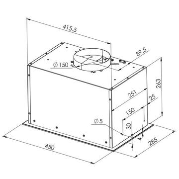 Hota Recessed hood MPM-45-OW-06/W