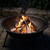 Adler Garden Fire Pit 55 cm with Grate, Steel Outdoor Fire Bowl for Wood and Wood Briquettes, Fire Pit