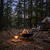 Adler Garden Fire Pit 55 cm with Grate, Steel Outdoor Fire Bowl for Wood and Wood Briquettes, Fire Pit