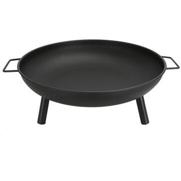 Adler Garden Fire Pit 58 cm, Steel Outdoor Fire Bowl for Wood and Wood Briquettes,
